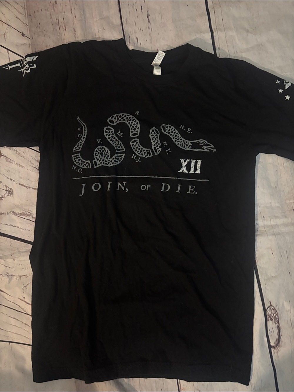Men's Black 'Join, or Die' Graphic T‑Shirt